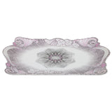 Flower Emboss Tray Small - Purple & White, Home & Lifestyle, Serving And Dining, Chase Value, Chase Value