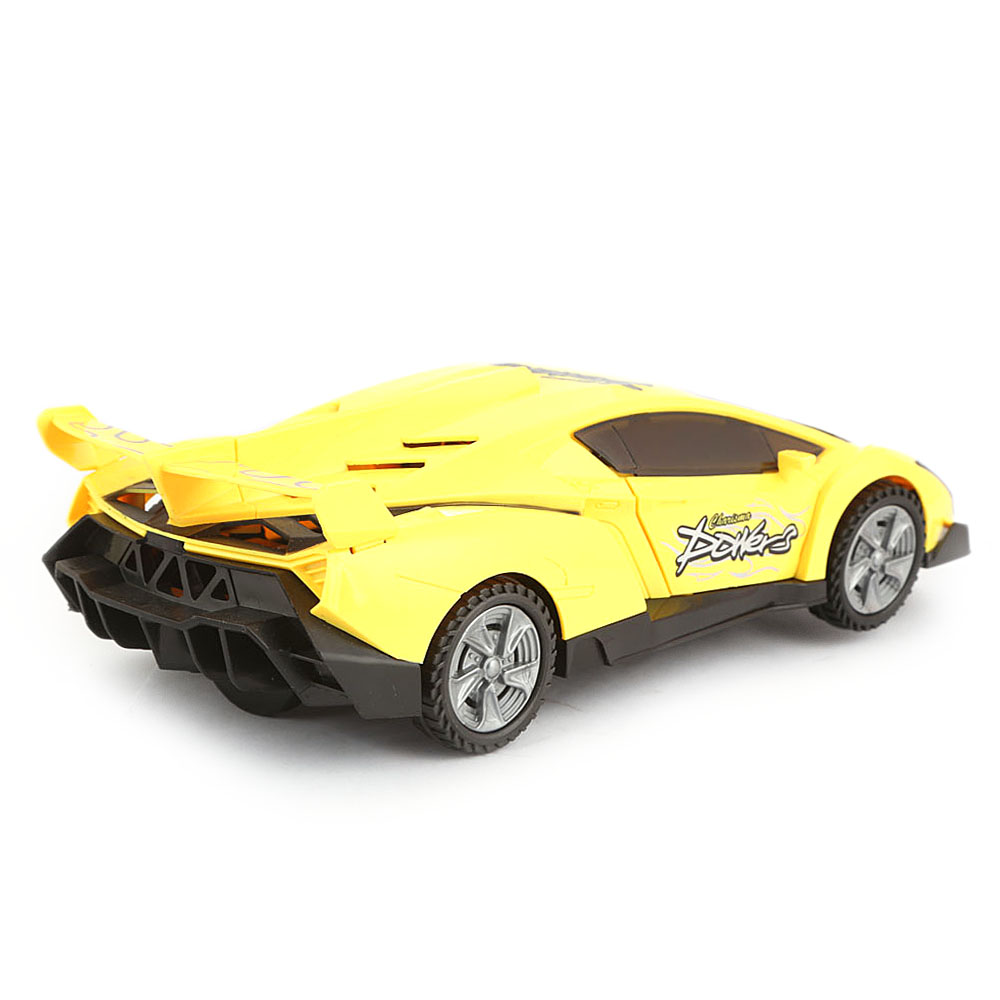 High Speed Car With Music And Light For Kids - Yellow - test-store-for-chase-value