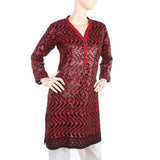 Women's Fancy Chicken Kurti - Maroon, Women, Ready Kurtis, Chase Value, Chase Value