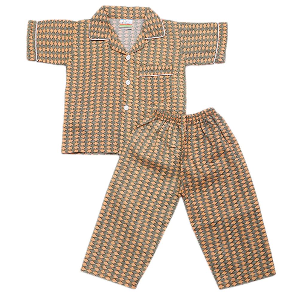 Boys Half Sleeves Sleeping Suits - Brown, Kids, Boys Sets And Suits, Chase Value, Chase Value