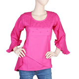 Women's Fancy Woven Top - Pink, Women, T-Shirts And Tops, Chase Value, Chase Value
