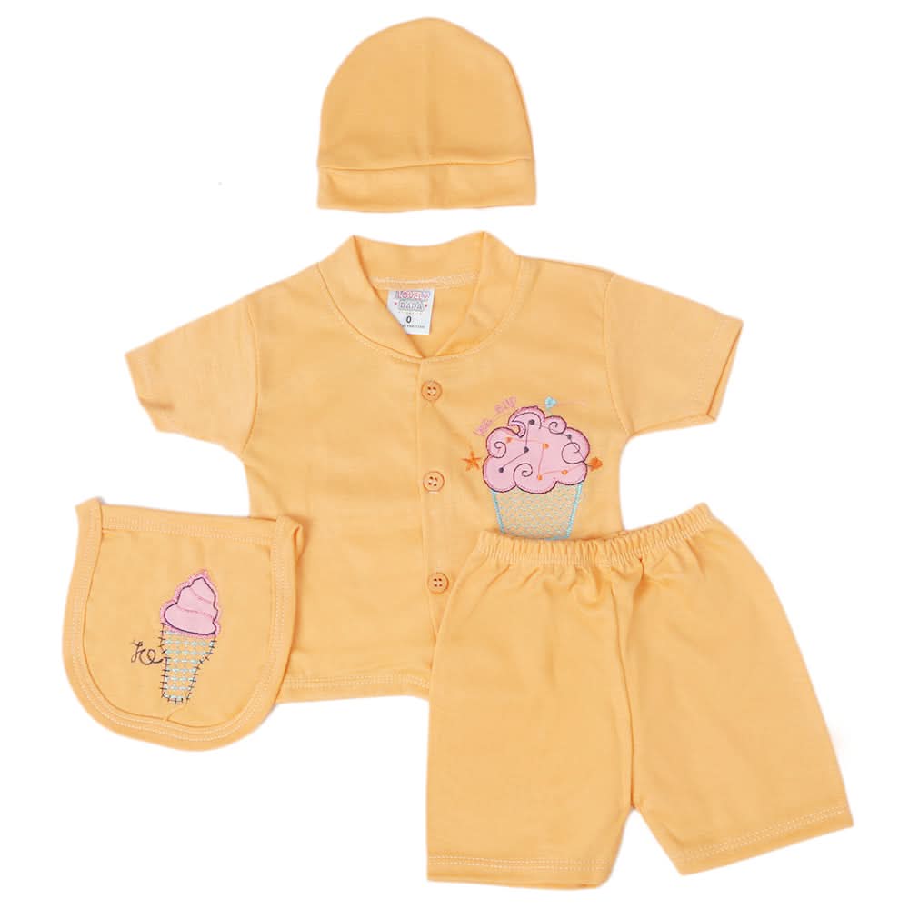 Newborn Boys Half Sleeves Suit - Peach, Kids, Newborn Boys Sets And Suits, Chase Value, Chase Value