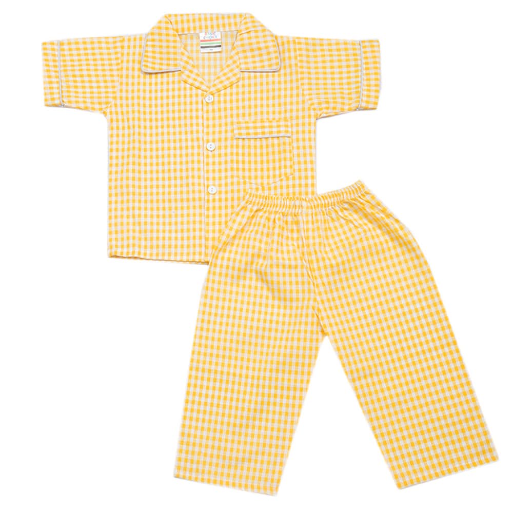 Boys Half Sleeves Sleeping Suits - Yellow, Kids, Boys Sets And Suits, Chase Value, Chase Value