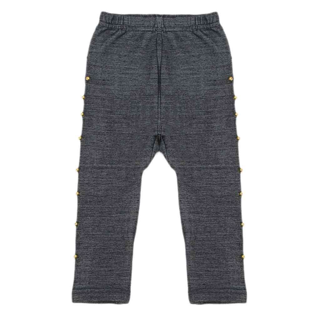 Girls Denim Tight - Dark Grey, Girls Tights Leggings & Pajama, Chase Value, Chase Value