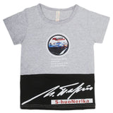 Boys Round Neck Half Sleeves T-Shirt - Grey, Kids, Boys T-Shirts, Chase Value, Chase Value