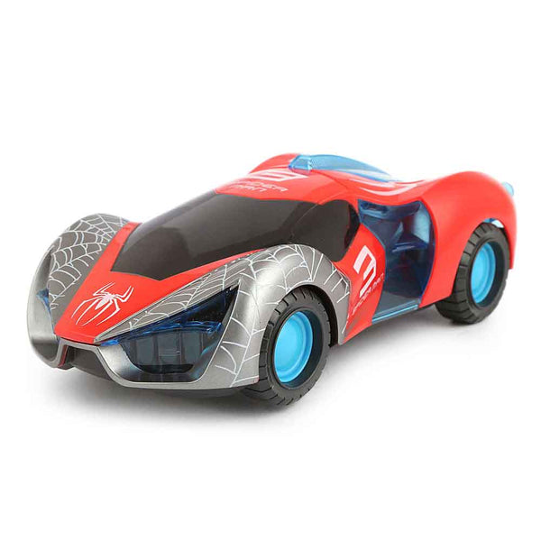 Spider Man Car With Music And Light For Kids - Red - test-store-for-chase-value