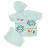 Newborn Boys Half Sleeves Suit - Cyan, Kids, New Born Boys Sets And Suits, Chase Value, Chase Value