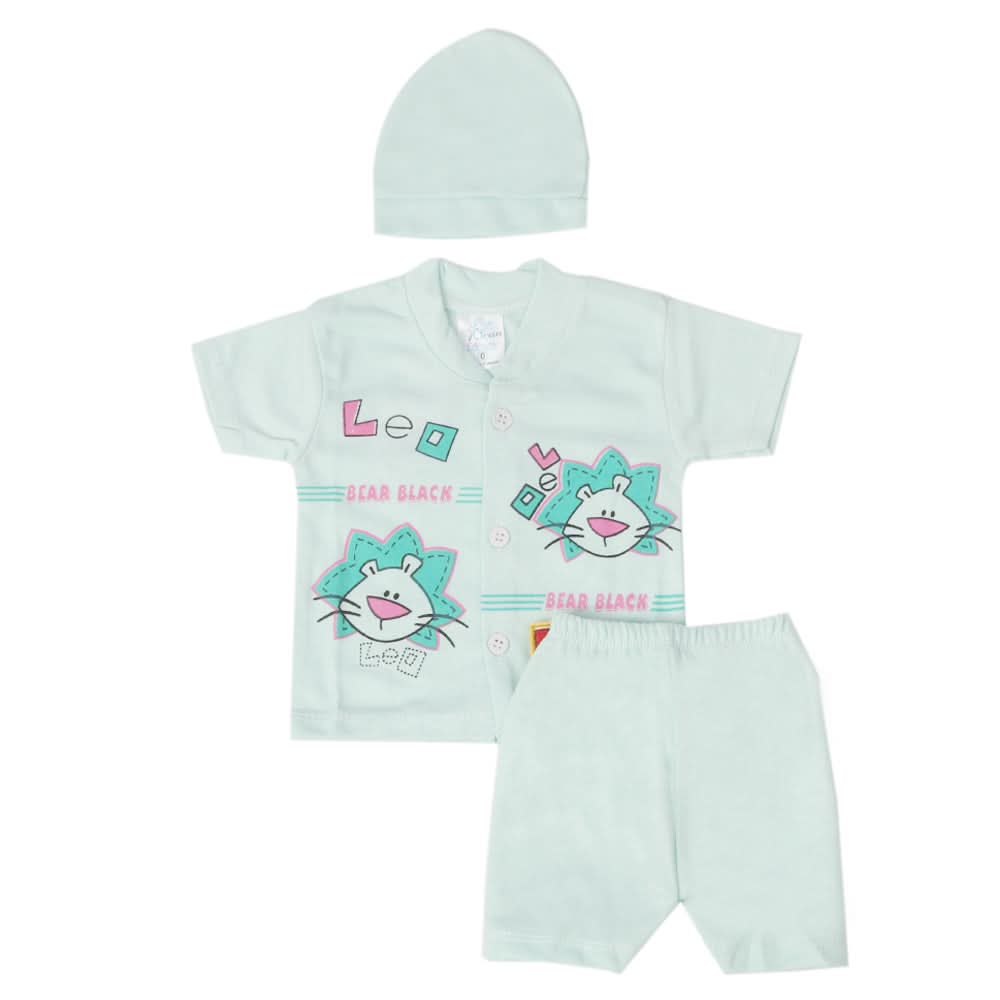 Newborn Boys Half Sleeves Suit - Cyan, Kids, New Born Boys Sets And Suits, Chase Value, Chase Value