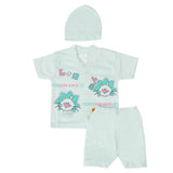 Newborn Boys Half Sleeves Suit - Cyan, Kids, New Born Boys Sets And Suits, Chase Value, Chase Value