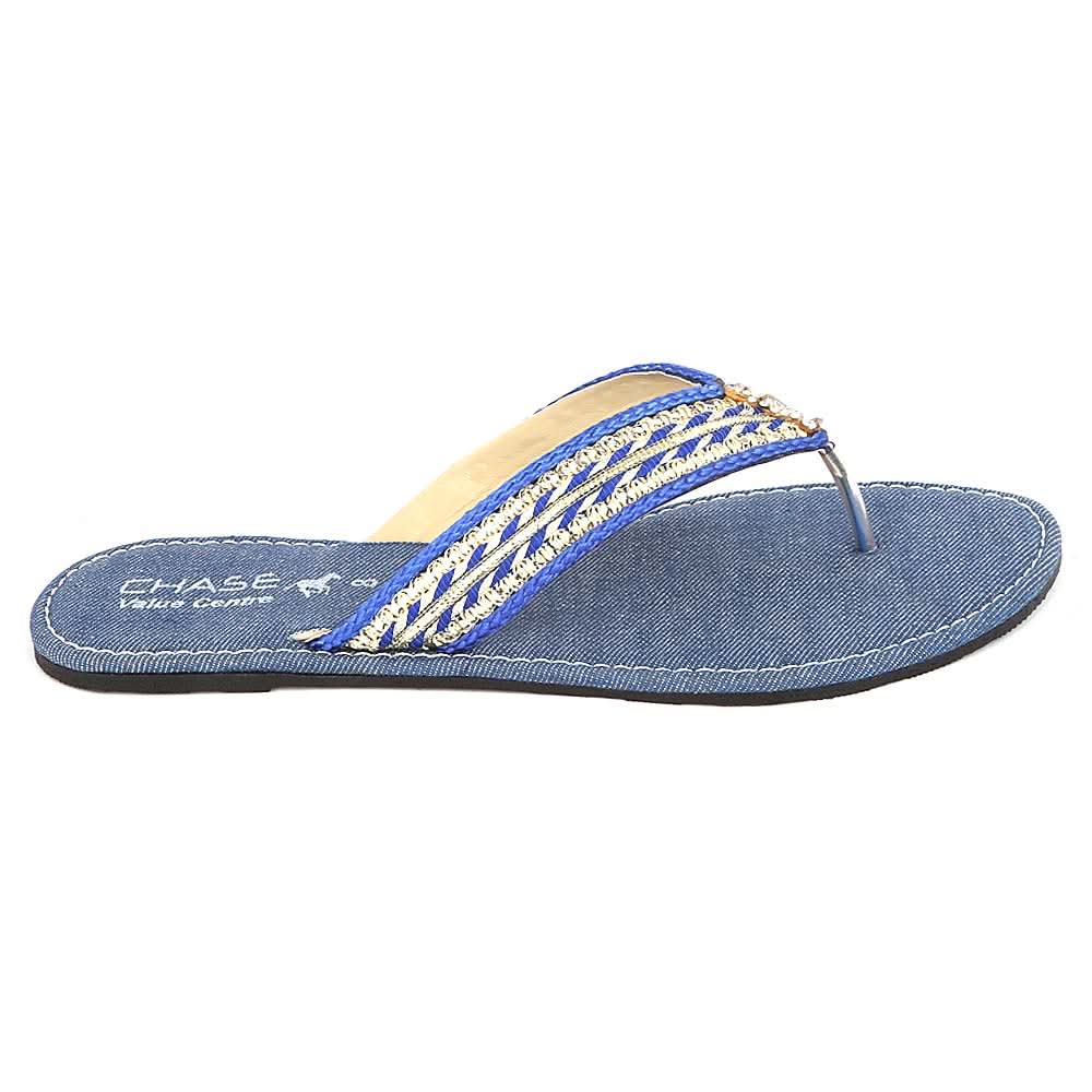 Women's Slipper (KL04) - Blue, Women, Slippers, Chase Value, Chase Value
