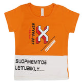 Boys Round Neck Half Sleeves T-Shirt - Mustard, Kids, Boys T-Shirts, Chase Value, Chase Value