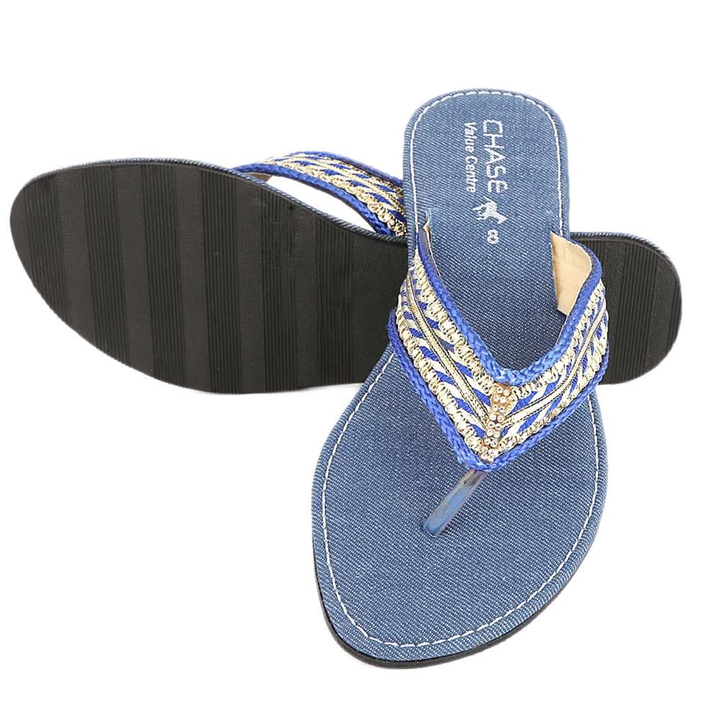 Women's Slipper (KL04) - Blue, Women, Slippers, Chase Value, Chase Value