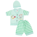 Newborn Boys Half Sleeves Suit - Sea Green, Kids, New Born Boys Sets And Suits, Chase Value, Chase Value