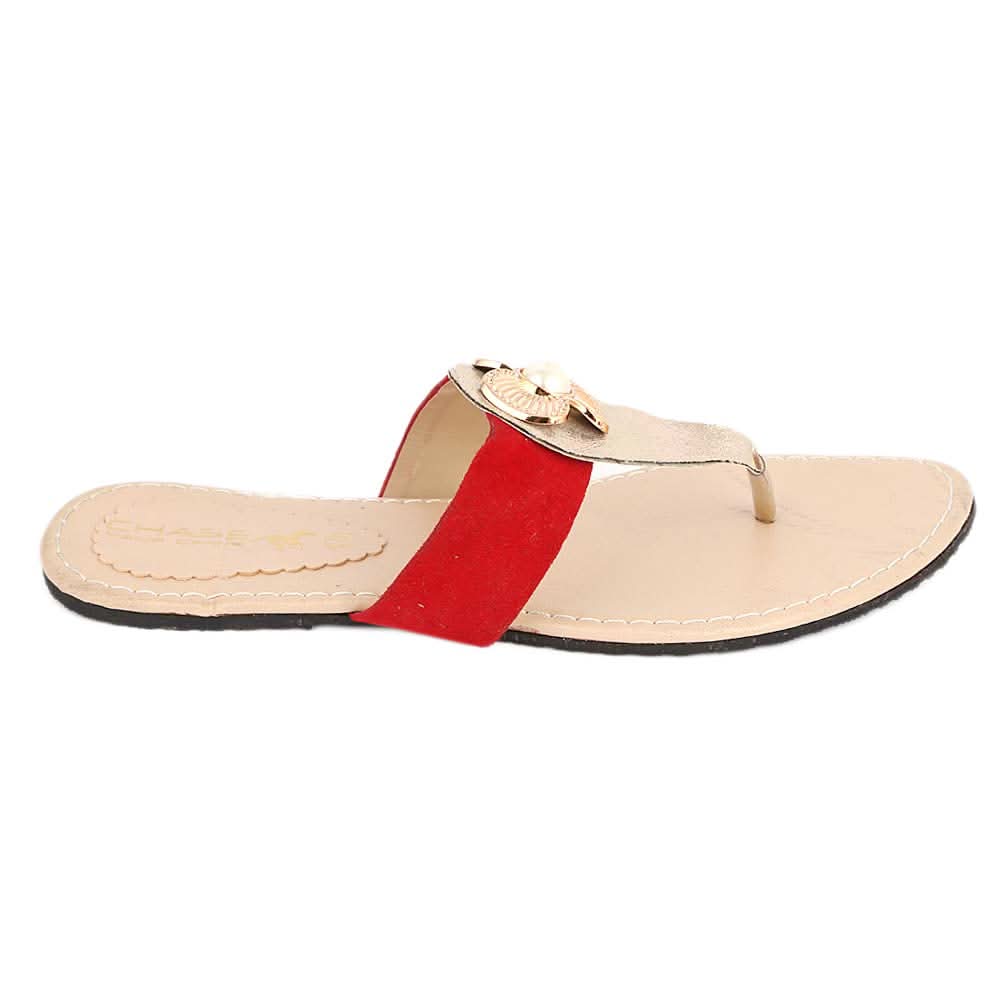 Women's Slipper (602) - Red, Women, Slippers, Chase Value, Chase Value
