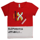 Boys Round Neck Half Sleeves T-Shirt - Red, Kids, Boys T-Shirts, Chase Value, Chase Value