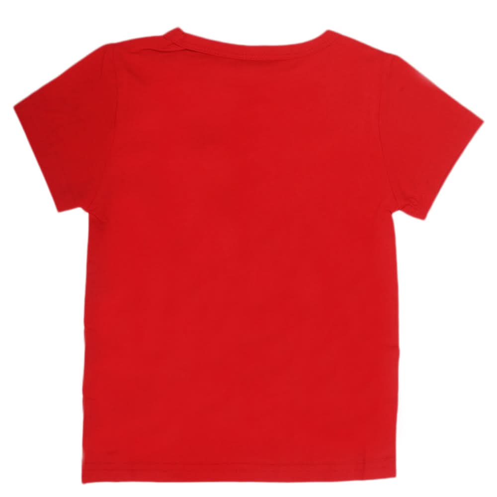 Boys Round Neck Half Sleeves T-Shirt - Red, Kids, Boys T-Shirts, Chase Value, Chase Value