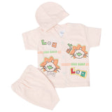 Newborn Boys Half Sleeves Suit - Peach, Kids, New Born Boys Sets And Suits, Chase Value, Chase Value