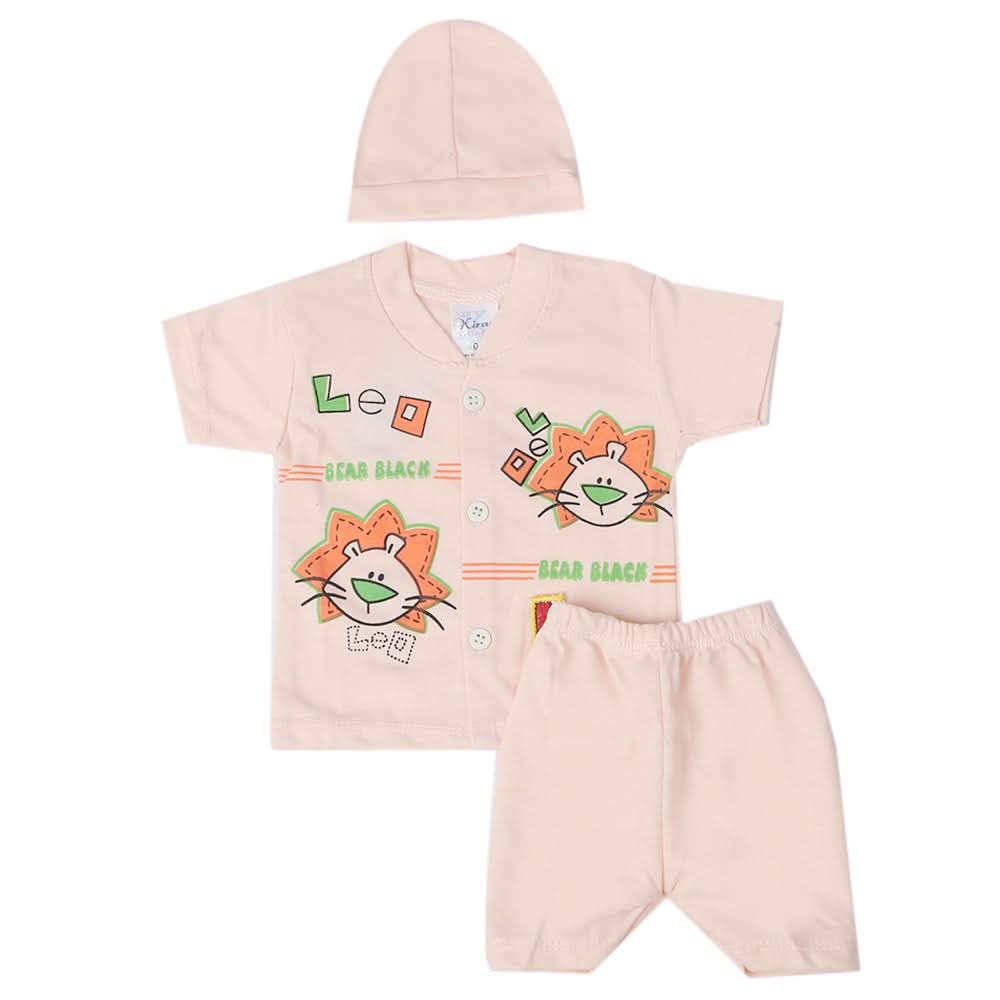 Newborn Boys Half Sleeves Suit - Peach, Kids, New Born Boys Sets And Suits, Chase Value, Chase Value