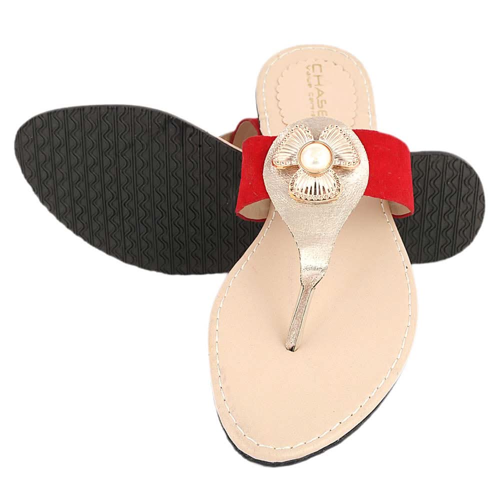 Women's Slipper (602) - Red, Women, Slippers, Chase Value, Chase Value