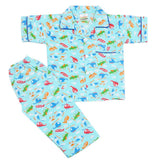 Boys Half Sleeves Sleeping Suits - Cyan, Kids, Boys Sets And Suits, Chase Value, Chase Value