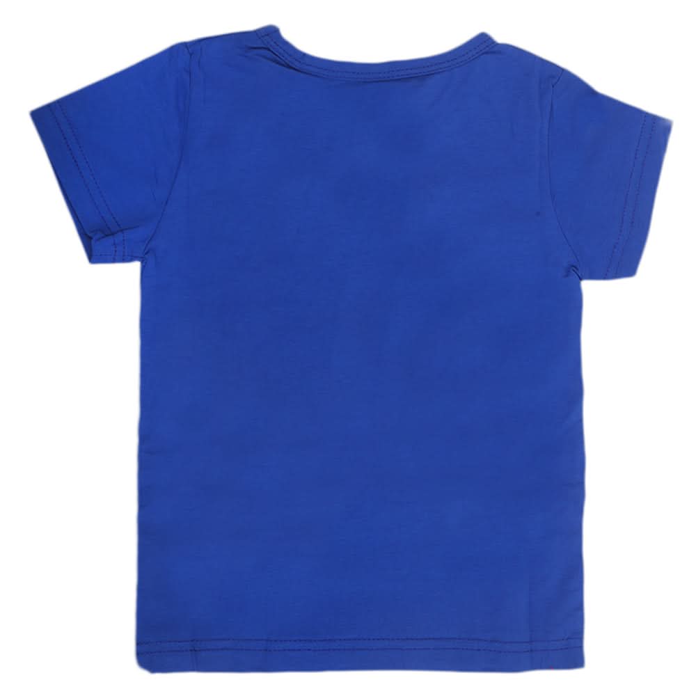 Boys Round Neck Half Sleeves T-Shirt - Royal Blue, Kids, Boys T-Shirts, Chase Value, Chase Value