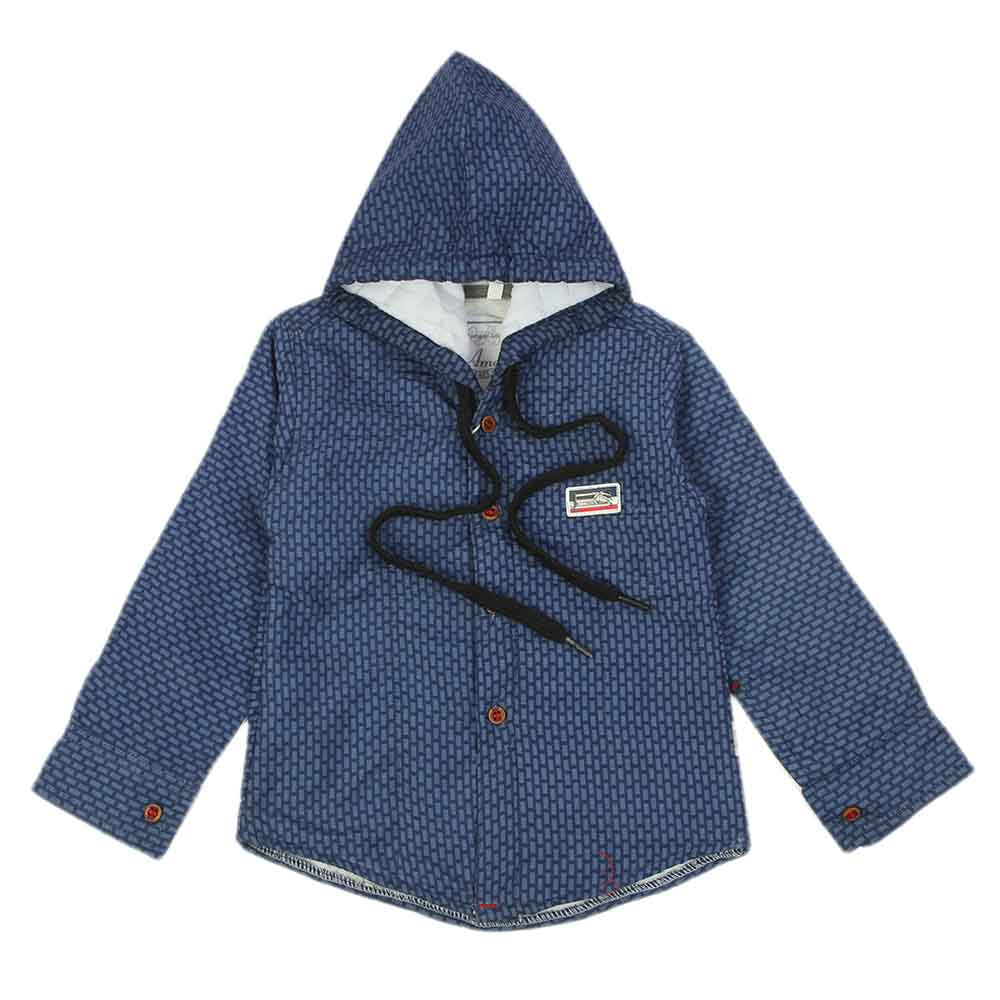 Boys Full Sleeves Shirt - Navy Blue, Boys Shirts, Chase Value, Chase Value