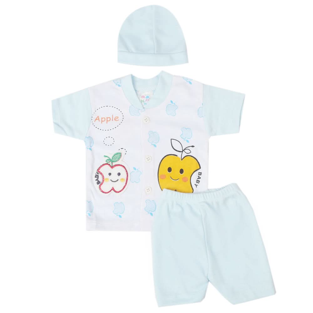 Newborn Boys Half Sleeves Suit - Blue, Kids, Newborn Boys Sets And Suits, Chase Value, Chase Value