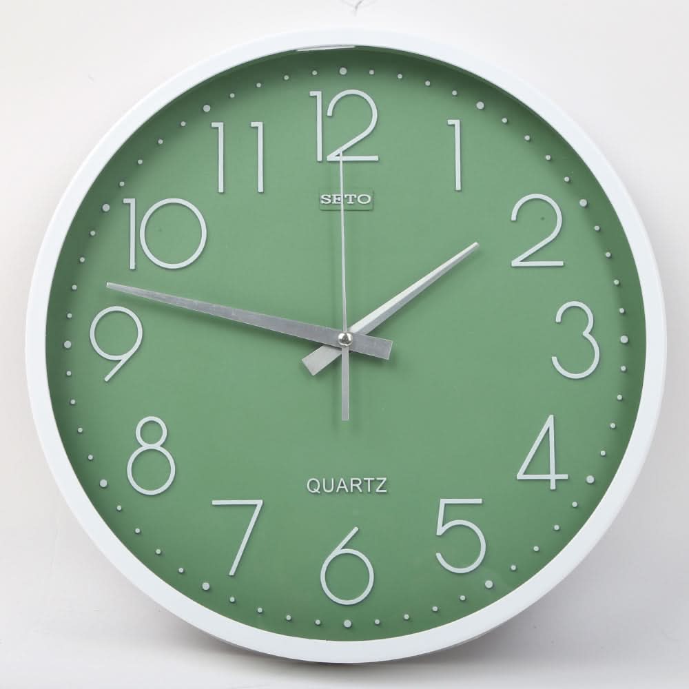 Round Shape Analog Wall Clock 10414 - Green, Home & Lifestyle, Wall Clocks And Alarms, Chase Value, Chase Value