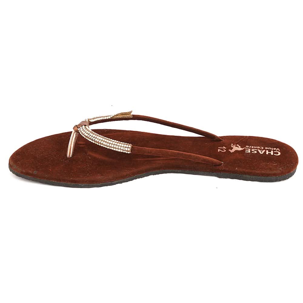 Women's Slipper (J322) Brown, Women, Slippers, Chase Value, Chase Value