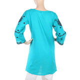 Women's Embroidered Kurti With Lace - Sea Green, Women, Ready Kurtis, Chase Value, Chase Value