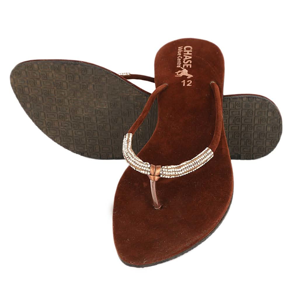 Women's Slipper (J322) Brown, Women, Slippers, Chase Value, Chase Value