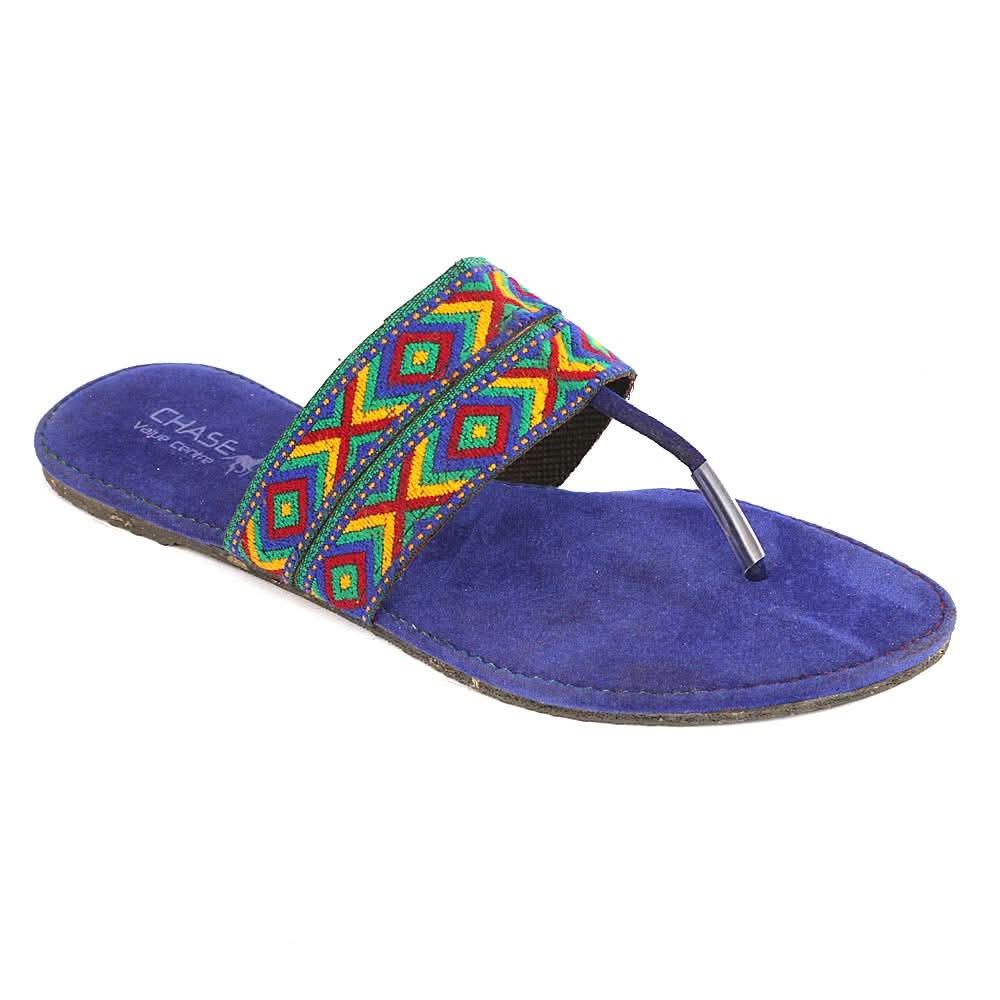 Women's Slipper (704) - BLUE, Women, Slippers, Chase Value, Chase Value