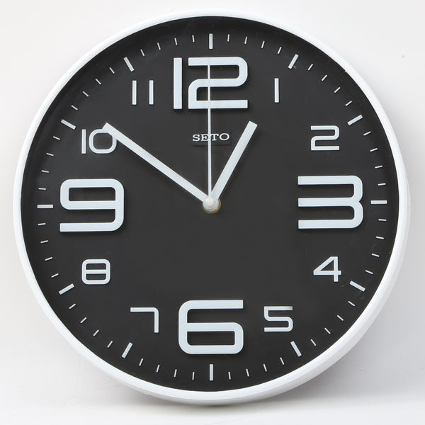 Round Shape Analog Wall Clock 10401 - Black, Home & Lifestyle, Wall Clocks And Alarms, Chase Value, Chase Value