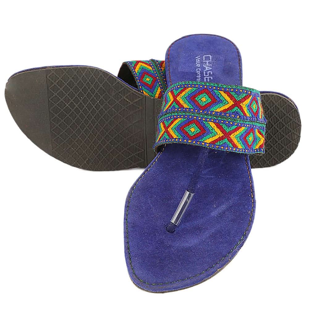 Women's Slipper (704) - BLUE, Women, Slippers, Chase Value, Chase Value