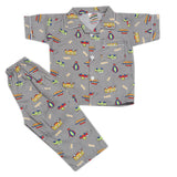 Boys Half Sleeves Sleeping Suits - Grey, Kids, Boys Sets And Suits, Chase Value, Chase Value
