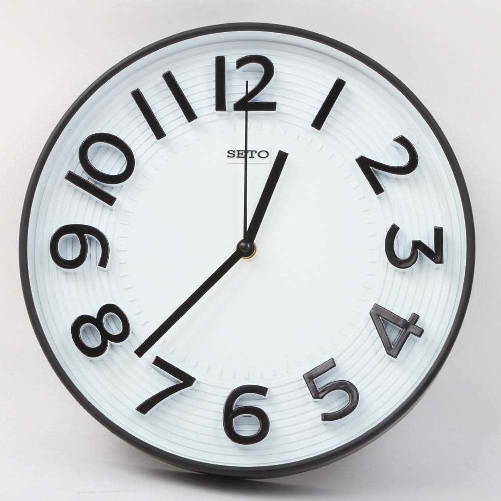 Round Shape Analog Wall Clock 10403 - White, Home & Lifestyle, Wall Clocks And Alarms, Chase Value, Chase Value