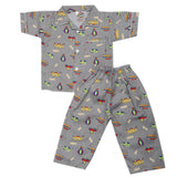Boys Half Sleeves Sleeping Suits - Grey, Kids, Boys Sets And Suits, Chase Value, Chase Value