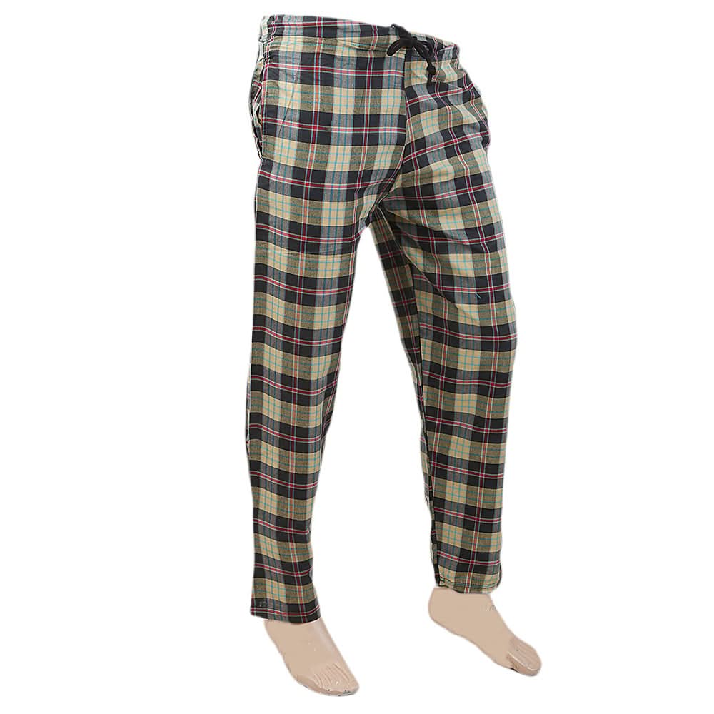 Men's Yarn Dyed Woven Pyjama - Olive Green, Men, Lowers And Sweatpants, Chase Value, Chase Value