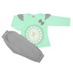 Girls Full Sleeves Suit - Light Green, Girls Suits, Chase Value, Chase Value