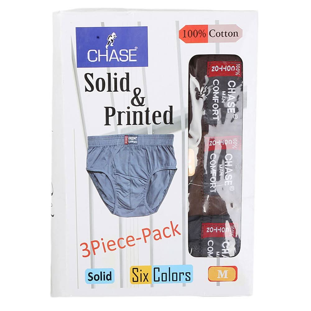 Men's Underwear 3 Pcs - Multi, Men, Underwear, Chase Value, Chase Value