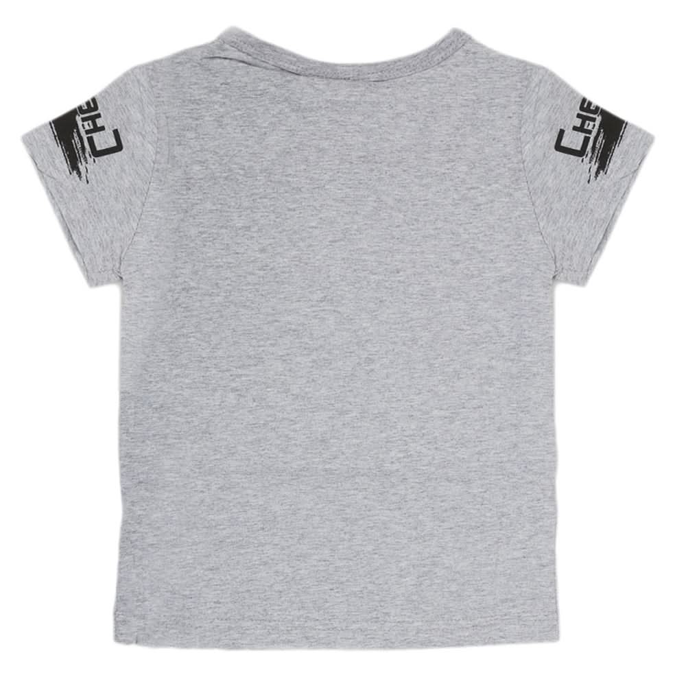 Boys Round Neck Half Sleeves T-Shirt - Grey, Kids, Boys T-Shirts, Chase Value, Chase Value