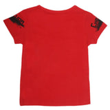 Boys Round Neck Half Sleeves T-Shirt - Red, Kids, Boys T-Shirts, Chase Value, Chase Value