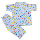 Boys Half Sleeves Sleeping Suits - Sky-Blue, Kids, Boys Sets And Suits, Chase Value, Chase Value