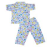 Boys Half Sleeves Sleeping Suits - Sky-Blue, Kids, Boys Sets And Suits, Chase Value, Chase Value