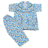 Girls Half Sleeves Sleeping Suits - W-Blue, Kids, Girls Sets And Suits, Chase Value, Chase Value