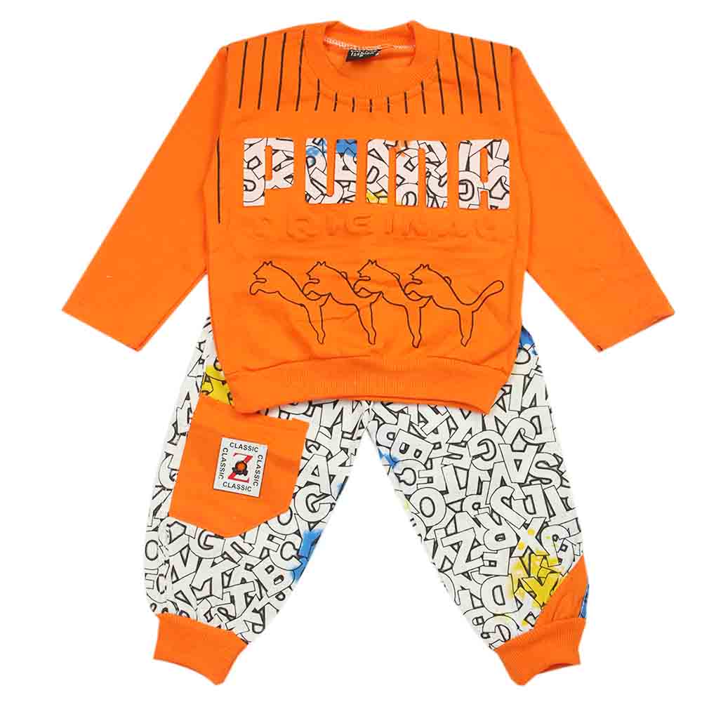 Boys Full Sleeves Suit - Orange, Boys Sets & Suits, Chase Value, Chase Value