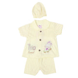 Newborn Girls Half Sleeves Suit - Lemon, Kids, Newborn Girls Sets And Suits, Chase Value, Chase Value