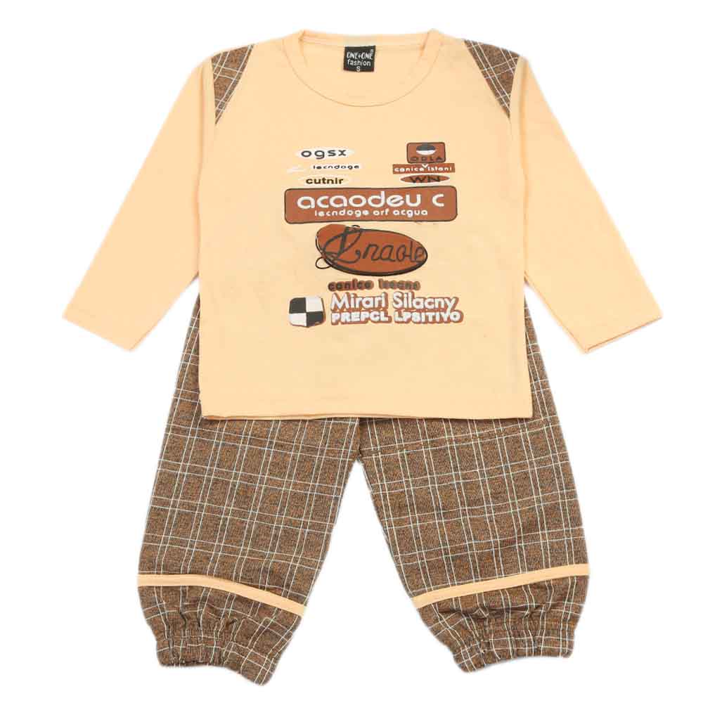 Boys Full Sleeves Suit - Peach, Boys Sets & Suits, Chase Value, Chase Value