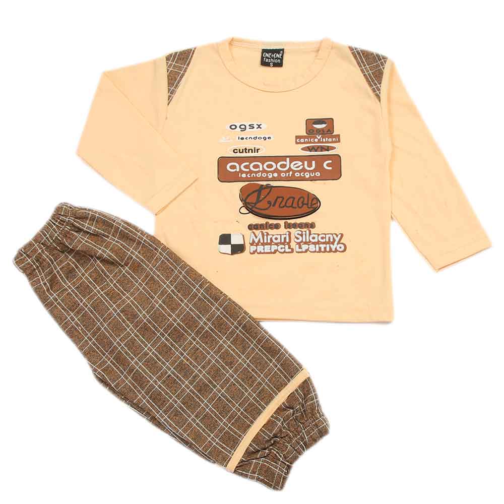 Boys Full Sleeves Suit - Peach, Boys Sets & Suits, Chase Value, Chase Value