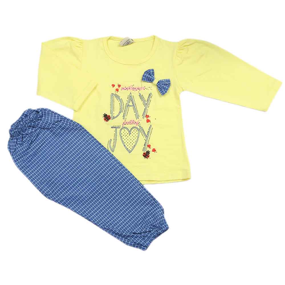 Girls Full Sleeves Suit - Yellow, Girls Suits, Chase Value, Chase Value